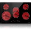Ceramic Hob, 77cm, 8600W Built-in Electric Glass Ceramic Cooktop, IsEasy Built-in, Black Glass With 5 Cooking Zones, Touch Control, Child-safety Lock&Timer [Energy Class A+] -Home Appliance Store 100028418 1