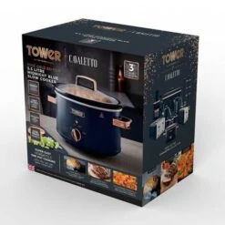 Tower Cavaletto 3.5 Litre Slow Cooker Midnight Blue -Home Appliance Store 100996069 2