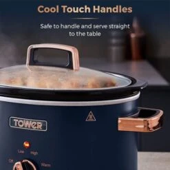 Tower Cavaletto 3.5 Litre Slow Cooker Midnight Blue -Home Appliance Store 100996069 5