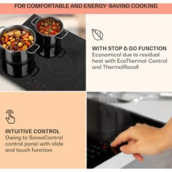 Klarstein Virtuosa 5 Built-in Hob 5 Zones 8200 W Glass Ceramic -Home Appliance Store 101007178 4