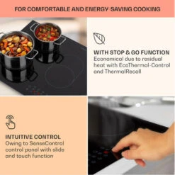 Klarstein Virtuosa 5 Built-in Hob 5 Zones 8500 W Glass Ceramic -Home Appliance Store 101009546 4