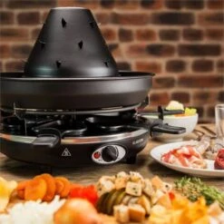 Klarstein Taste Volcano Tartar's Hat Grill Raclette Grill 1500 W 6 People Black -Home Appliance Store 14842492 3