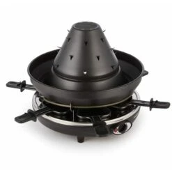 Klarstein Taste Volcano Tartar's Hat Grill Raclette Grill 1500 W 6 People Black -Home Appliance Store 14842492 4