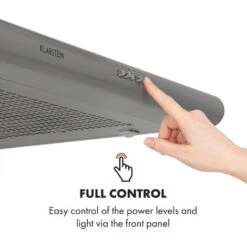 Klarstein Capannina Undercounter Hood 60cm 166m³ / H LED Stainless Steel Silver -Home Appliance Store 19162064 5