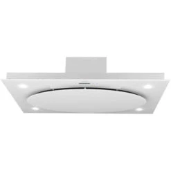 Klarstein Secret Service Ceiling-mounted Hood Extractor Hood 220W Touch Glass LED White -Home Appliance Store 22969341 3
