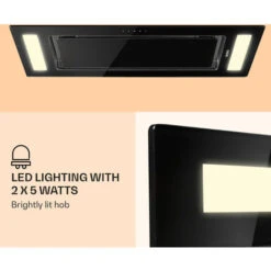 Klarstein Remy Ceiling Hood 90 Cm 619 M³/h 230W 3 Levels Remote Control -Home Appliance Store 22969401 3