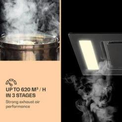 Klarstein Remy Ceiling Hood 90 Cm 619 M³/h 230W 3 Levels Remote Control -Home Appliance Store 22969401 4