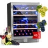 Klarstein Vinovilla 43 Built-In Duo Two-Zone Wine Fridge 129l 43 Bottles 3-Colour Glass Door -Home Appliance Store 22969413 1
