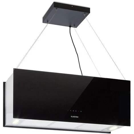 Klarstein Kronleuchter XL Island Exhaust Hood 90cm Exhaust Air: 590m³ / H LED Touch Black 3 Klarstein Kronleuchter XL Island Exhaust Hood 90cm Exhaust Air: 590m³ / H LED Touch Black
