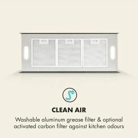 Klarstein Kronleuchter XL Island Exhaust Hood 90cm Exhaust Air: 590m³ / H LED Touch Black 6 Klarstein Kronleuchter XL Island Exhaust Hood 90cm Exhaust Air: 590m³ / H LED Touch Black - Image 4