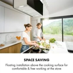 Klarstein Kronleuchter XL Island Exhaust Hood 90cm Exhaust Air: 590m³ / H LED Touch Black 11 Klarstein Kronleuchter XL Island Exhaust Hood 90cm Exhaust Air: 590m³ / H LED Touch Black -Home Appliance Store 22969887 5