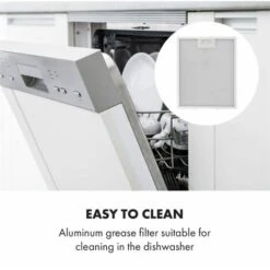 Klarstein Contempo Neo Substructure Cooker Extractor Hood 60cm 175m³ / H LED Stainless Steel Acrylic Black -Home Appliance Store 22970172 5