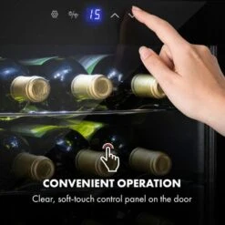 Klarstein Shiraz 16 Uno Wine Fridge 42l Touch Control Panel 131W 5-18°C -Home Appliance Store 22970344 5