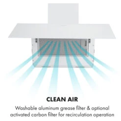 Klarstein Laurel 60 Cooker Extractor Hood 60cm Exhaust Air: 350 M³ / H LED Touch White 10 Klarstein Laurel 60 Cooker Extractor Hood 60cm Exhaust Air: 350 M³ / H LED Touch White -Home Appliance Store 22970454 4
