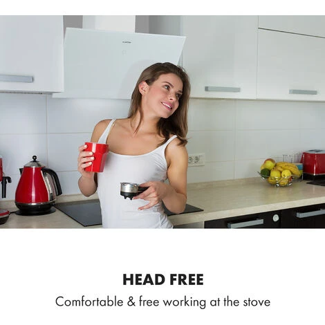 Klarstein Laurel 60 Cooker Extractor Hood 60cm Exhaust Air: 350 M³ / H LED Touch White 7 Klarstein Laurel 60 Cooker Extractor Hood 60cm Exhaust Air: 350 M³ / H LED Touch White - Image 5