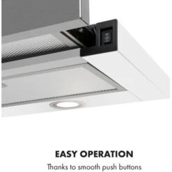 Klarstein Mariana 90 Flat Screen Hood 500 M³ / H Exhaust Air LED White 10 Klarstein Mariana 90 Flat Screen Hood 500 M³ / H Exhaust Air LED White -Home Appliance Store 22970535 4