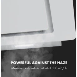 Klarstein Sofia 60 Extractor Hood 300 M³ / H Touch Control Glass Front White -Home Appliance Store 22970647 3