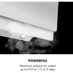 Klarstein Aurica 90 Cooker Hood 90 Cm 600 M³/h LED Touch Glass White -Home Appliance Store 23632458 3
