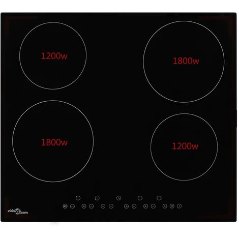 Ceramic Hob With 4 Burners Touch Control 6000 W 4 Ceramic Hob With 4 Burners Touch Control 6000 W - Image 2