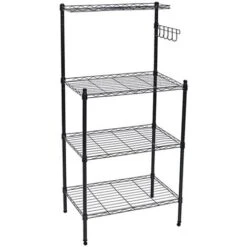 Livingandhome 3 Tier Microwave Oven Rack With Top Spice Shelf 10 Livingandhome 3 Tier Microwave Oven Rack With Top Spice Shelf -Home Appliance Store 30685580 4
