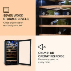 Klarstein Vinamour 26 Uno Wine Refrigerator 26 Bottles 88 Litres Stainless Steel LED -Home Appliance Store 33503294 5