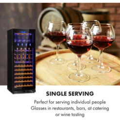 Klarstein First Class 84 Wine Cooler 4 Dispensers 84 Bottles 5-22 ° C Black -Home Appliance Store 33503305 3