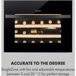 Klarstein Vinsider 24 Built-In Uno Wine Refrigerator Built-in 1 Zone 24 Bottles -Home Appliance Store 33503384 4
