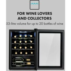 Klarstein Shiraz 20 Uno Wine Refrigerator 53 Litres 20 Bottles Touch Control Panel 5-18°C 9 Klarstein Shiraz 20 Uno Wine Refrigerator 53 Litres 20 Bottles Touch Control Panel 5-18°C -Home Appliance Store 33503500 3