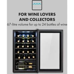 Klarstein Shiraz 24 Uno Wine Refrigerator 63 Litres 24 Bottles Touch Control Panel 5-18°C -Home Appliance Store 33503501 3