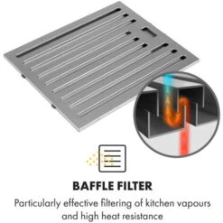 Klarstein Purista Americana, Extractor Hood, Baffle Filter, 306 M³ / H 9 Klarstein Purista Americana, Extractor Hood, Baffle Filter, 306 M³ / H -Home Appliance Store 33504423 3