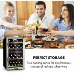 Klarstein Vinamour 45 Duo Wine Refrigerator 2 Zones 118 Ltr / 45 Fl 5-18 °C -Home Appliance Store 33765732 4