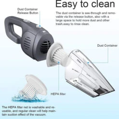 Cordless Handheld Vacuum Cleaner Powerful Suction Lightweight Mini Vacuum Cleaner Quick And Wet Charging Car Vacuum Cleaner For Pet Hair, Home Office And Car Cleaning -Home Appliance Store 34199675 5