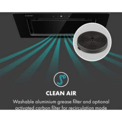 Klarstein Hektor Eco Fan Module 52 Cm 566 M³ / H Touch Glass Black -Home Appliance Store 35415170 5