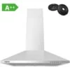 CIARRA 201SS60 Cooker Hood 60cm With Carbon Filters 370m3/h Class A Wall Mounted Extractor Hood 1 CIARRA 201SS60 Cooker Hood 60cm With Carbon Filters 370m3/h Class A Wall Mounted Extractor Hood -Home Appliance Store 36409465 1