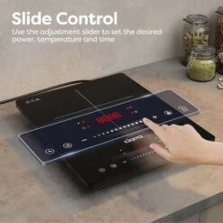 CIARRA Single Induction Hob 2000W, Touch Control Black Polished Crystal Glass Panel Safety Lock-CBTIH1 -Home Appliance Store 36409477 3