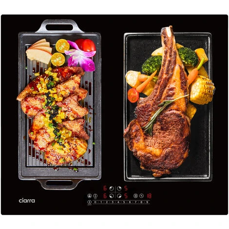 CIARRA Built-in 4 Zones Induction Hob, Integrated Electric Cooktop With 2 Flex Zones 7200W-CD4BFFBIH 3 CIARRA Built-in 4 Zones Induction Hob, Integrated Electric Cooktop With 2 Flex Zones 7200W-CD4BFFBIH