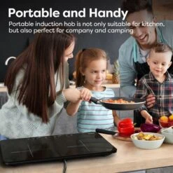 CIARRA 2800W Induction Hob 9 Power Levels 10 Temperature Levels Safety Lock-CUTIH2 -Home Appliance Store 36409488 4