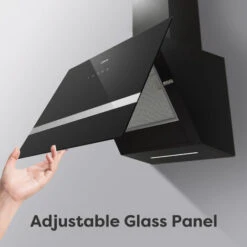 CIARRA 60cm Glass Angled Cooker Hood Class A++ 650m3/h 4 Speeds Touch Control-CD6736HB -Home Appliance Store 36409489 3