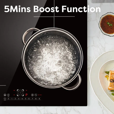 CIARRA Built-in 4 Zones Induction Hob, Integrated Electric Cooktop With 1 Flex Zone 7200W-CD4BFBIH 6 CIARRA Built-in 4 Zones Induction Hob, Integrated Electric Cooktop With 1 Flex Zone 7200W-CD4BFBIH - Image 4