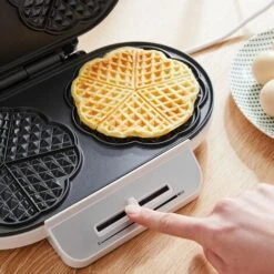 Monzana Waffle Maker Classic Heart Waffle 1200W Non-Stick Coating Temperature Control Kitchen Double Waffle Maker BPA-Free -Home Appliance Store 36560013 4