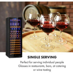 Klarstein First Class 129 Wine Cooler Dispenser 129 Bottles 5-22 ° C Black -Home Appliance Store 36812339 3