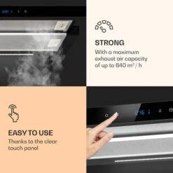Klarstein Mariana Neo 60, Flat Screen Hood, 60cm, 640 M³ / H, Exhaust Air, LED 10 Klarstein Mariana Neo 60, Flat Screen Hood, 60cm, 640 M³ / H, Exhaust Air, LED -Home Appliance Store 42770283 4