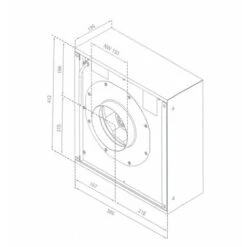Gemini 100 X 70cm Ceiling Hood With External Motor -Home Appliance Store 49134484 3