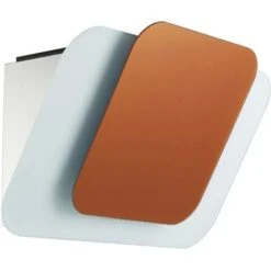 Innocenti ART10938 80cm Luna Angled Glass Cooker Hood White & Copper