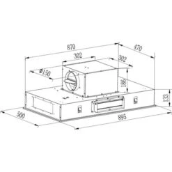 Cata ART10238 Stellar 90cm Ceiling Cooker Hood -Home Appliance Store 49735006 3