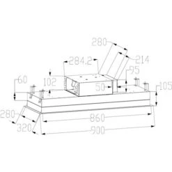 ViandPro - Aria Flush Fit Ceiling Hood 90 X 30 Black - White Glass / Stainless Steel -Home Appliance Store 51423080 3