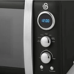 Swan Retro 800W LED Digital Microwave Black -Home Appliance Store 53434754 5