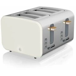 Swan 4 Slice Nordic White Toaster 8 Swan 4 Slice Nordic White Toaster -Home Appliance Store 54674031 2