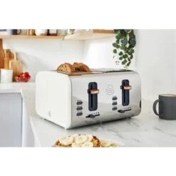 Swan 4 Slice Nordic White Toaster 9 Swan 4 Slice Nordic White Toaster -Home Appliance Store 54674031 3