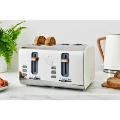 Swan 4 Slice Nordic White Toaster 10 Swan 4 Slice Nordic White Toaster -Home Appliance Store 54674031 4